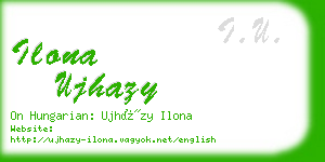 ilona ujhazy business card